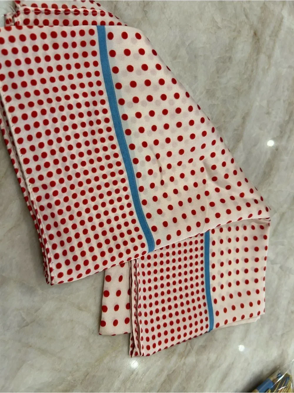 Red Polka Dot Head Scarf S172